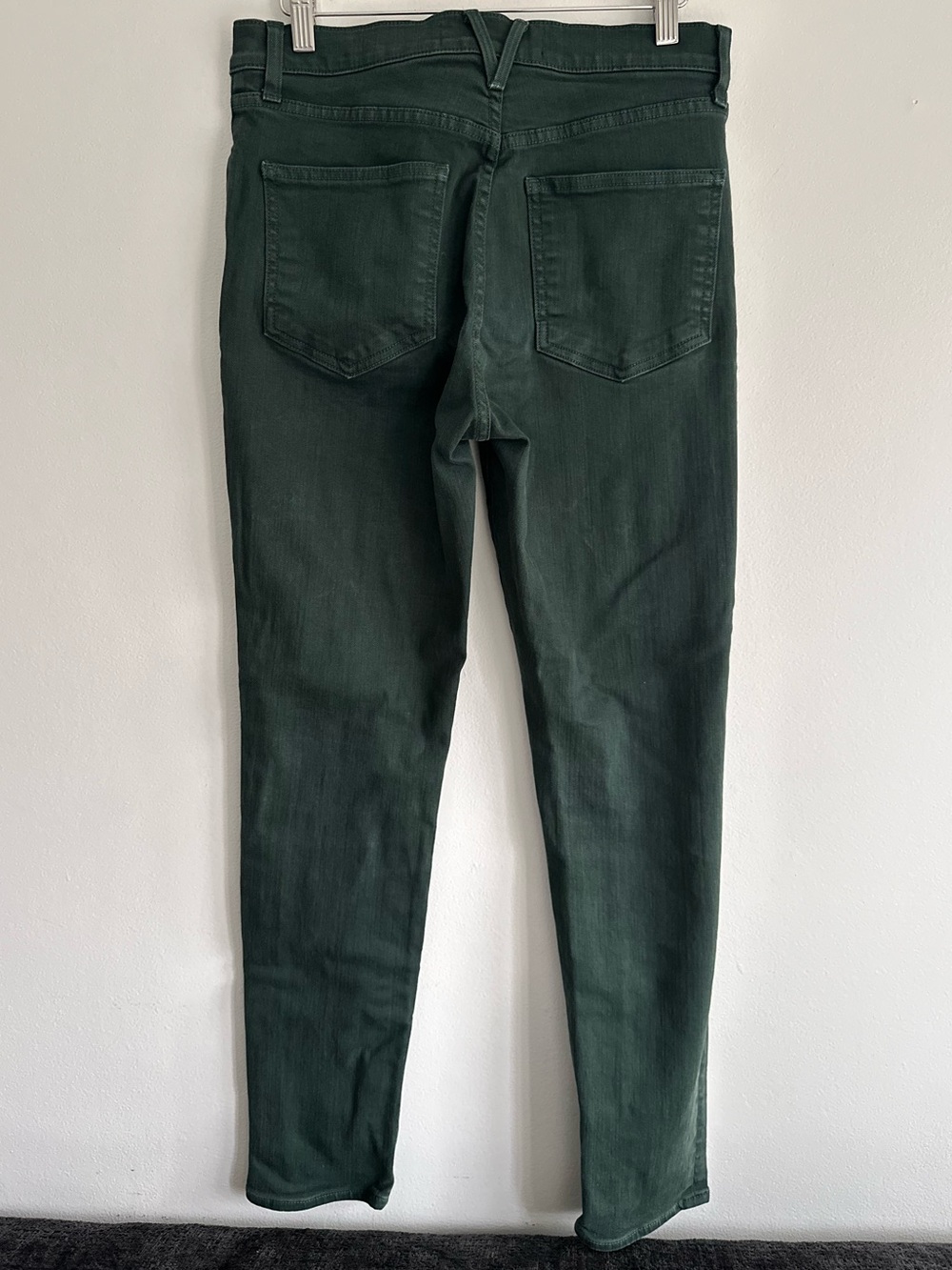 Veronica Beard Debbie High Rise Dark Green Skinny Jeans Size 29 - Picture 5 of 12